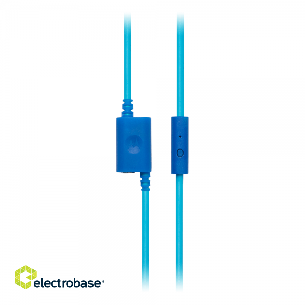 Motorola | Kids Wired Headphones | Moto JR200 | Over-Ear Built-in microphone | Over-Ear | 3.5 mm plug | Blue фото 3