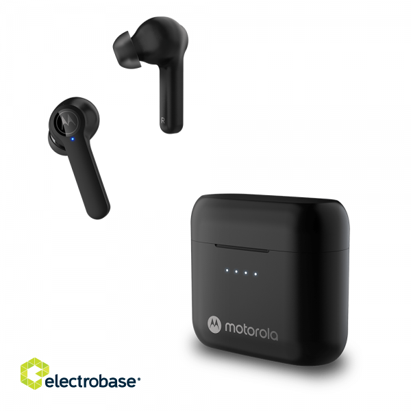 Motorola | True Wireless Earbuds | Moto Buds-S ANC | In-ear Built-in microphone | In-ear | ANC | Bluetooth | Bluetooth | Wireless | Black image 1