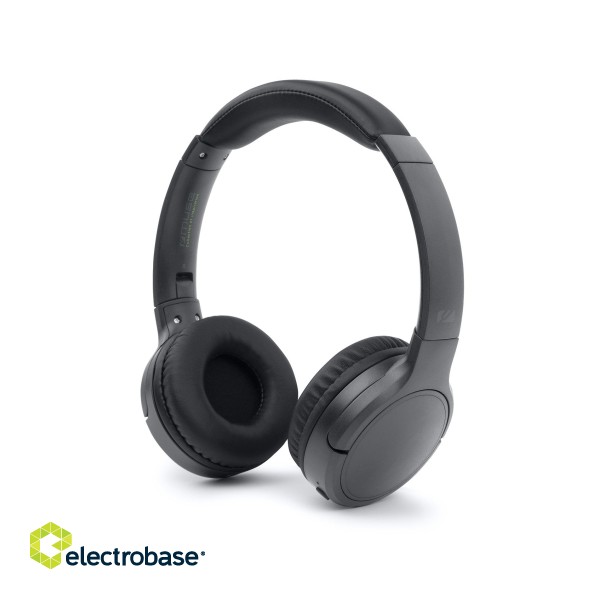 Muse | Stereo Headphones | M-272 BT | Built-in microphone | Bluetooth | Grey paveikslėlis 1