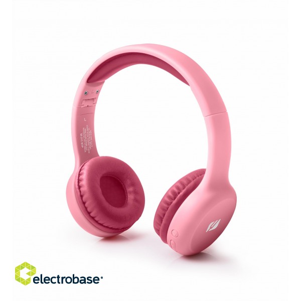 Muse | M-215BTP | Bluetooth Stereo Kids Headphones | Wireless | Over-Ear | Bluetooth | Wireless | Pink image 1
