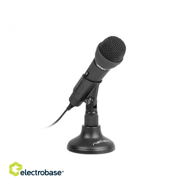 Natec | Microphone | NMI-0776 Adder | Black | Wired image 9