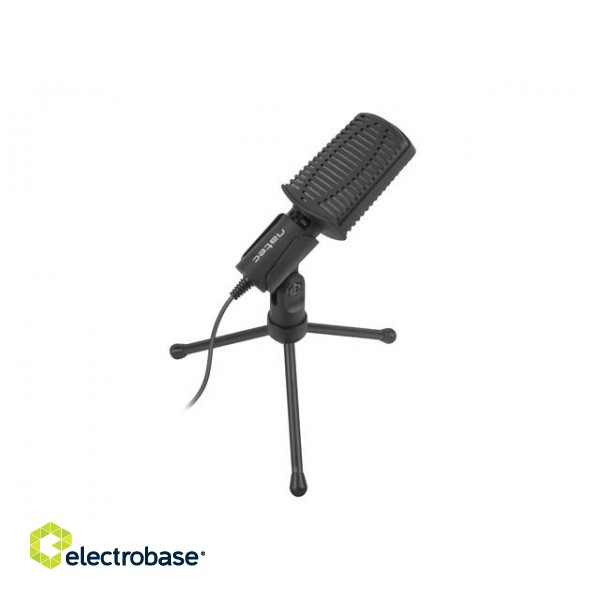 Natec | Microphone | NMI-1236 Asp | Black | Wired image 7