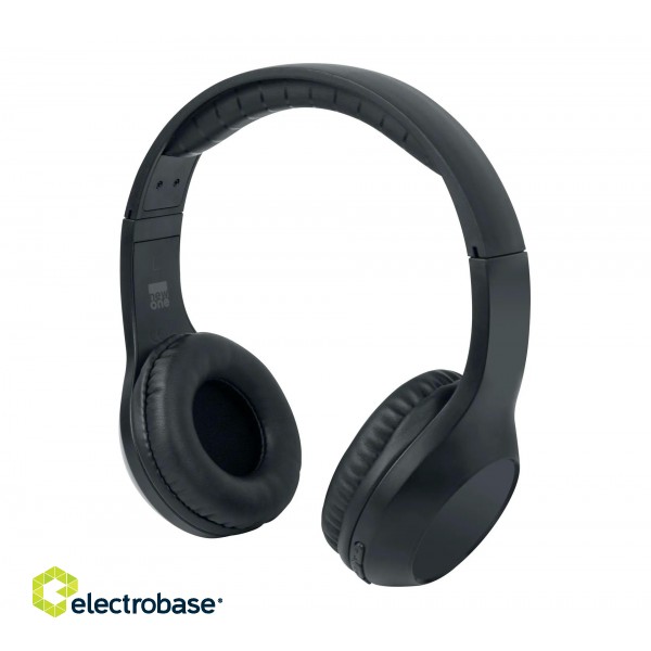 New-One | Headphones | HD 68 | Wireless | Bluetooth | Black paveikslėlis 2