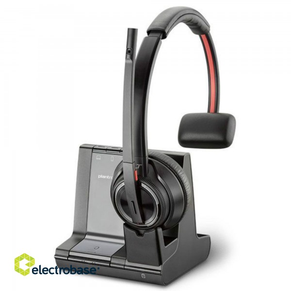 Poly | Headset | Savi W8210-M 3 in 1 | Built-in microphone | Wireless | Bluetooth | Black image 1