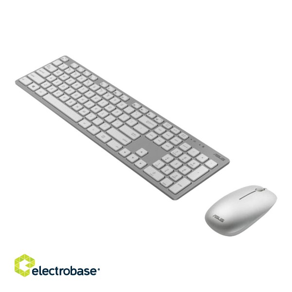 Asus | W5000 | Keyboard and Mouse Set | Wireless | Mouse included | EN | White | 460 g фото 2