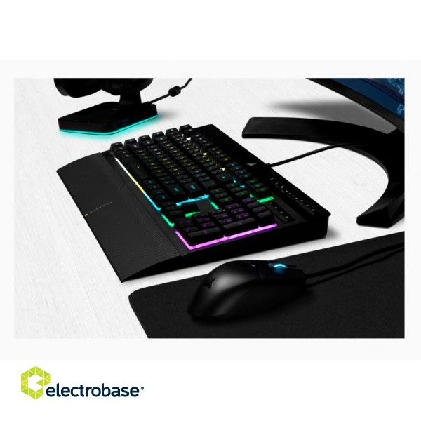 Corsair | Rubber Dome | Gaming Keyboard | K55 RGB PRO | Gaming keyboard | Wired | RGB LED light | US | Black paveikslėlis 4