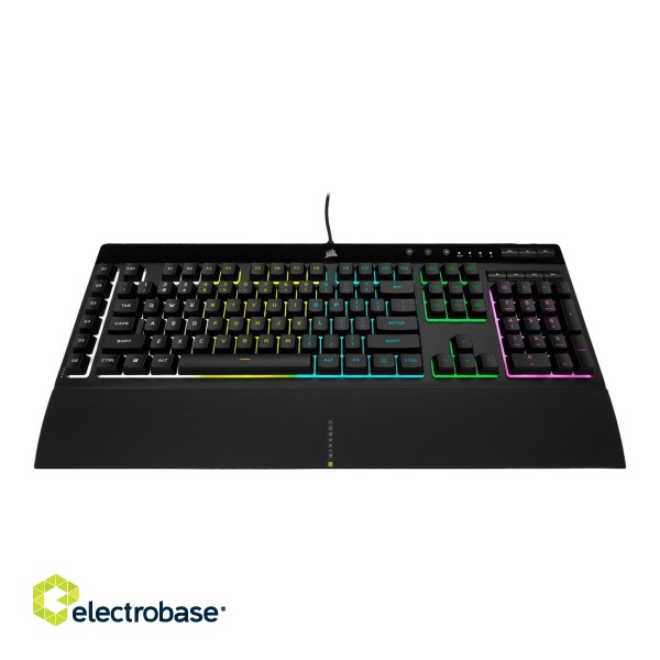 Corsair | Rubber Dome | Gaming Keyboard | K55 RGB PRO | Gaming keyboard | Wired | RGB LED light | US | Black фото 5