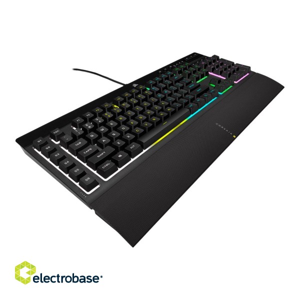 Corsair | Rubber Dome | Gaming Keyboard | K55 RGB PRO | Gaming keyboard | Wired | RGB LED light | US | Black image 8