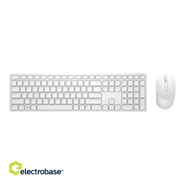 Dell | Keyboard and Mouse | KM5221W Pro | Keyboard and Mouse Set | Wireless | Mouse included | RU | White | 2.4 GHz image 2
