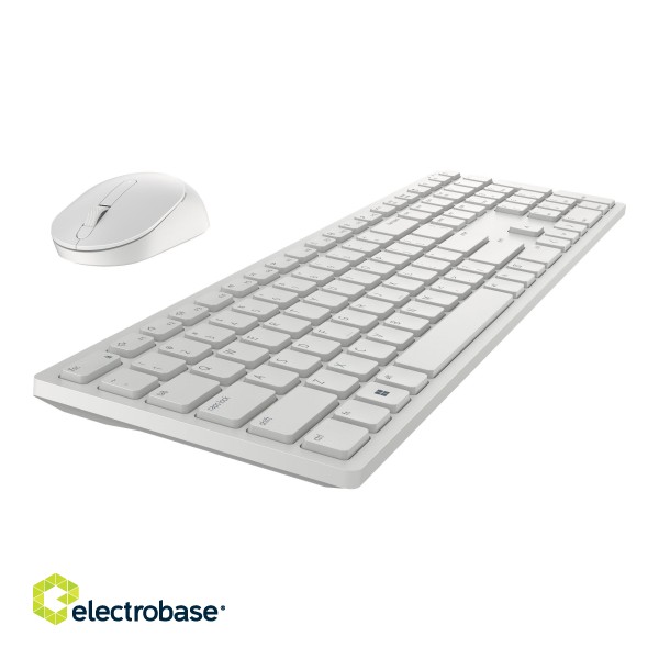 Dell | Keyboard and Mouse | KM5221W Pro | Keyboard and Mouse Set | Wireless | Mouse included | RU | White | 2.4 GHz image 6