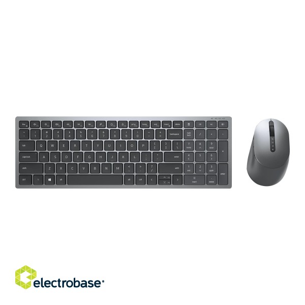 Dell | Keyboard and Mouse | KM7120W | Keyboard and Mouse Set | Wireless | Batteries included | RU | Bluetooth | Titan Gray | Numeric keypad | Wireless connection image 3