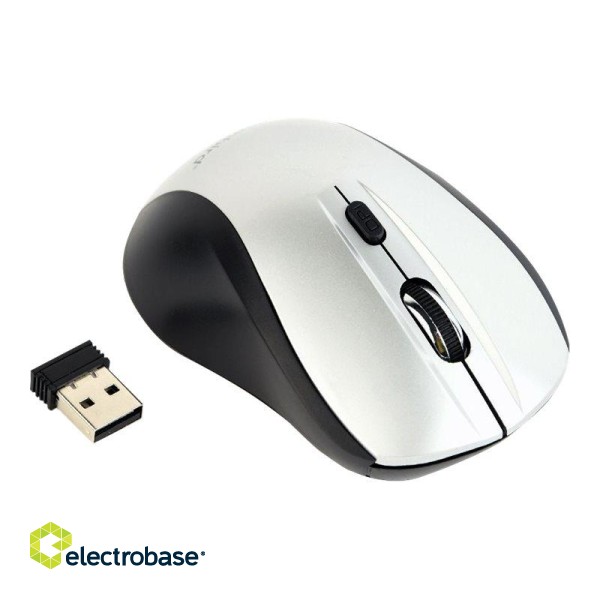 Gembird | Optical Mouse | MUSW-4B-02-BS | Wireless | USB | Black/silver фото 2