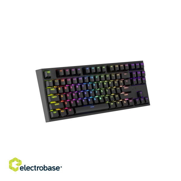 Genesis | Mechanical Gaming Keyboard | THOR 404 TKL RGB | Black | Mechanical Gaming Keyboard | Wired | US | USB Type-A | 1005 g | Gateron Yellow Pro image 9