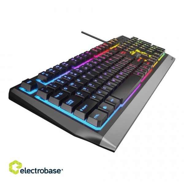 Genesis | Rhod 300 RGB | Black | Gaming keyboard | Wired | RGB LED light | US | 1.75 m image 1