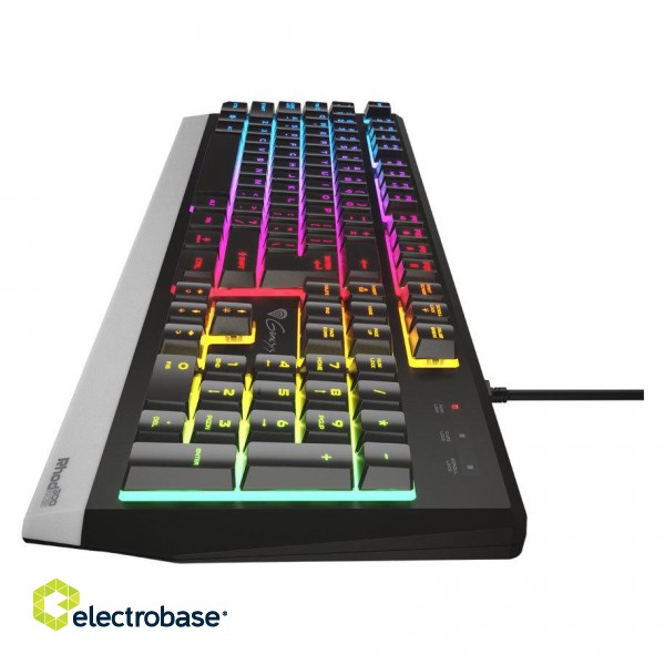 Genesis | Rhod 300 RGB | Black | Gaming keyboard | Wired | RGB LED light | US | 1.75 m image 2