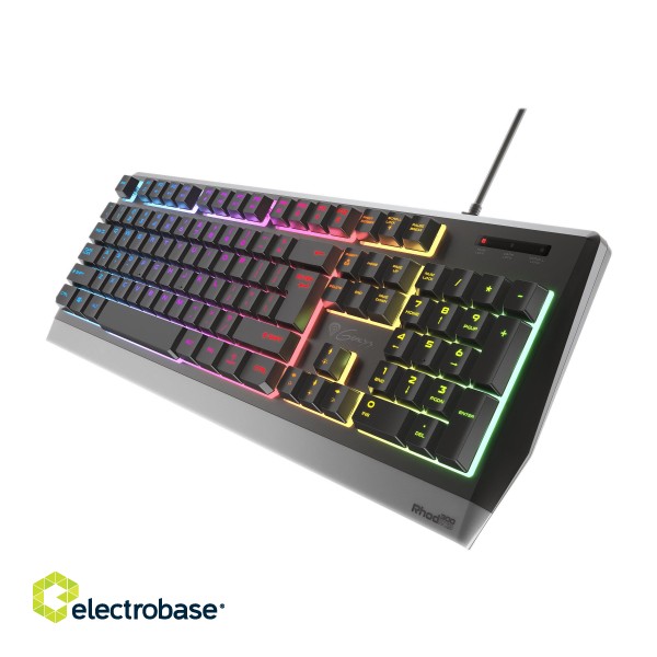 Genesis | Rhod 300 RGB | Black | Gaming keyboard | Wired | RGB LED light | US | 1.75 m image 4