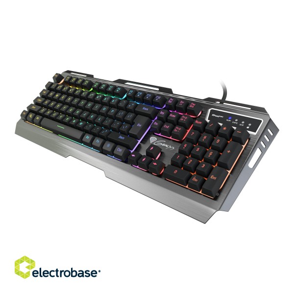 Genesis | Rhod 420 | Gaming keyboard | Wired | RGB LED light | US | 1.6 m | Black image 1
