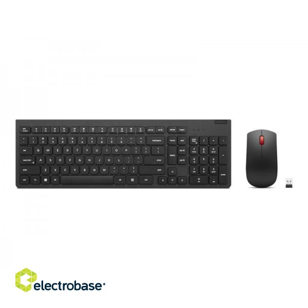 Lenovo | Essential Wireless Combo Keyboard and Mouse Gen2 | Keyboard and Mouse Set | 2.4 GHz | NORD | Black