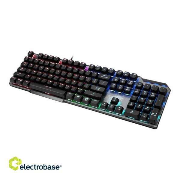 MSI | GK50 Elite | Gaming keyboard | Wired | RGB LED light | US | Black/Silver фото 3