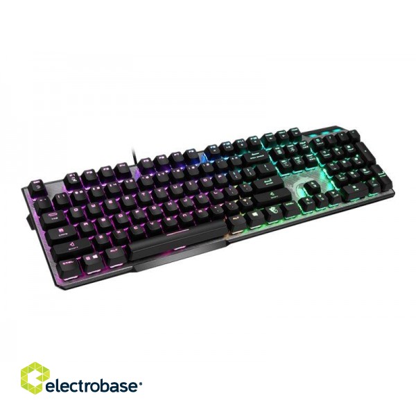 MSI | GK50 Elite | Gaming keyboard | Wired | RGB LED light | US | Black/Silver paveikslėlis 8