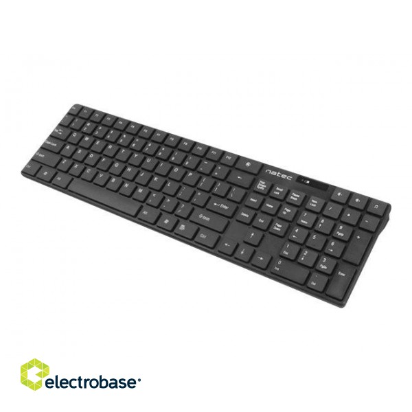 Natec | Keyboard and Mouse | Stringray 2in1 Bundle | Keyboard and Mouse Set | Wireless | Batteries included | US | Black | Wireless connection image 3