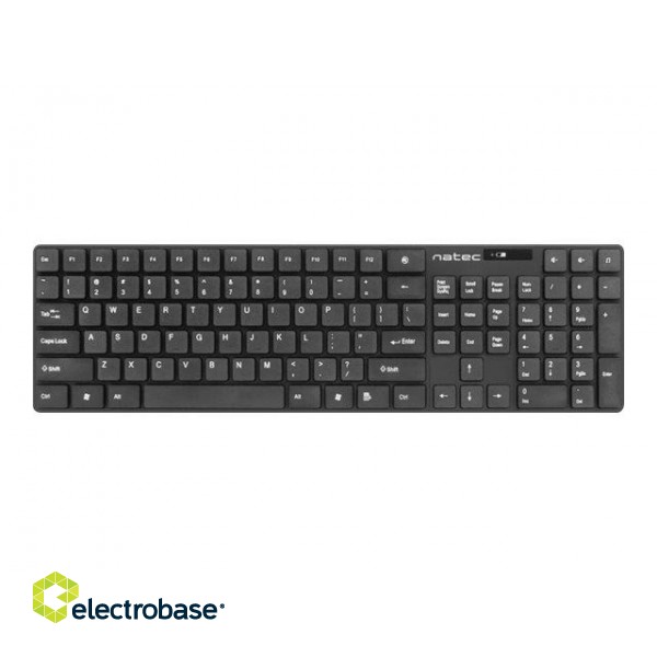 Natec | Keyboard and Mouse | Stringray 2in1 Bundle | Keyboard and Mouse Set | Wireless | Batteries included | US | Black | Wireless connection paveikslėlis 4