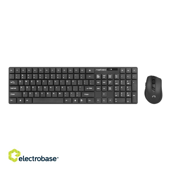 Natec | Keyboard and Mouse | Stringray 2in1 Bundle | Keyboard and Mouse Set | Wireless | Batteries included | US | Black | Wireless connection фото 6