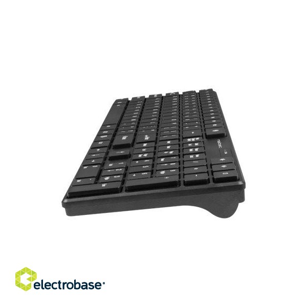 Natec | Keyboard and Mouse | Stringray 2in1 Bundle | Keyboard and Mouse Set | Wireless | Batteries included | US | Black | Wireless connection image 7