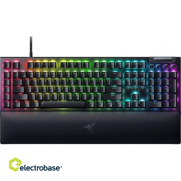 Razer | BlackWidow V4 | Mechanical Gaming keyboard | Wired | RGB LED light | US | Black | Yellow Switches image 1