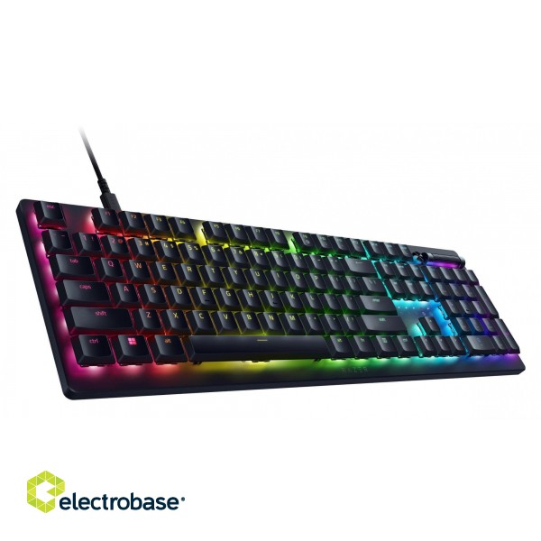 Razer | Gaming Keyboard | Deathstalker V2 Pro | Gaming Keyboard | Wired | RGB LED light | US | Black | Low-Profile Optical Switches (Clicky) image 3
