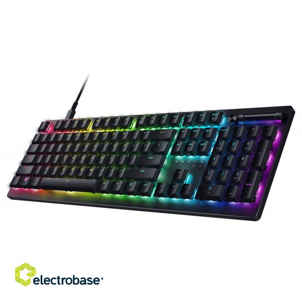 Razer | Gaming Keyboard | Deathstalker V2 Pro | Gaming Keyboard | Wired | RGB LED light | US | Black | Low-Profile Optical Switches (Clicky) image 5