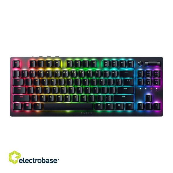 Razer | Gaming Keyboard | Deathstalker V2 Pro Tenkeyless | Gaming Keyboard | Wireless | RGB LED light | US | Bluetooth | Black | Optical Switches (Linear) | Wireless connection image 1