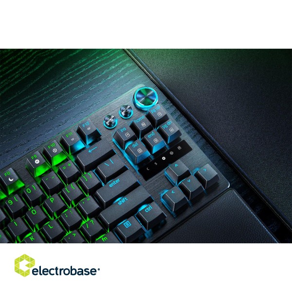 Razer | Gaming Keyboard | Huntsman V3 Pro Tenkeyless | Gaming Keyboard | Wired | Nordic | Black | Analog Optical image 2