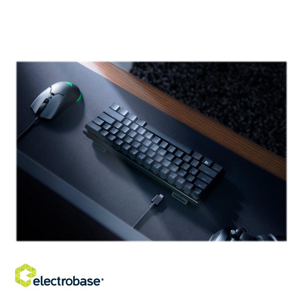Razer | Huntsman Mini 60% | Black | Gaming keyboard | Wired | Opto-Mechanical | RGB LED light | NORD image 9