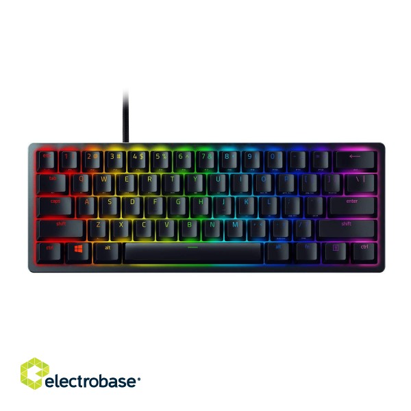 Razer | Huntsman Mini | Black | Gaming keyboard | Wired | RGB LED light | US | Linear Optical RED paveikslėlis 1