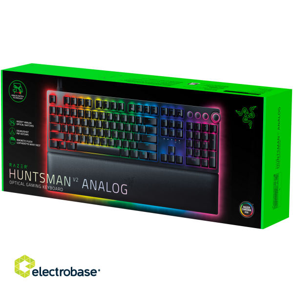 Razer | Huntsman V2 | Black | Gaming keyboard | Wired | Optical | RGB LED light | US image 8