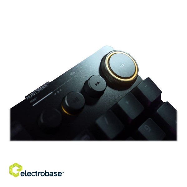 Razer | Huntsman V2 Optical Gaming Keyboard | Gaming Keyboard | Wired | RGB LED light | US | Black | Numeric keypad | Linear Red Switch image 8