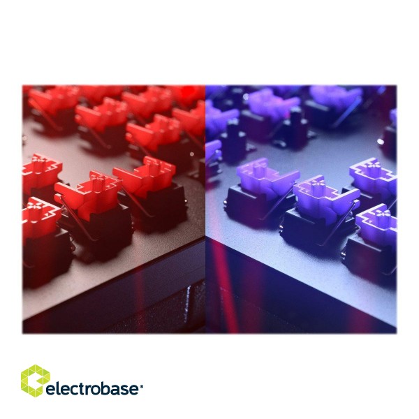 Razer | Huntsman V2 Optical Gaming Keyboard | Gaming keyboard | RGB LED light | NORD | Wired | Black | Numeric keypad | Linear Red Switch image 5