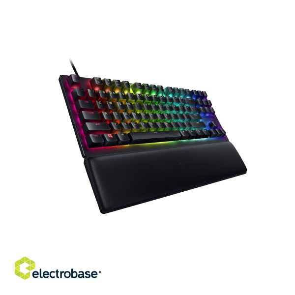 Razer | Huntsman V2 Tenkeyless | Black | Gaming keyboard | Wired | Optical Gaming Keyboard | RGB LED light | US | Linear Red Switch image 4