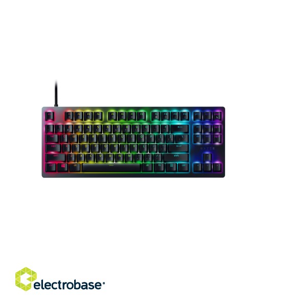 Razer | Huntsman V2 TKL Optical Gaming Keyboard | Gaming keyboard | Wired | RGB LED light | RU | Black | Clicky Purple Switch