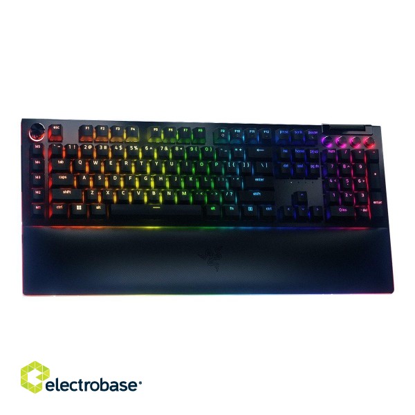 Razer | Mechanical Gaming Keyboard | BlackWidow V4 Pro | Gaming Keyboard | Wired | RGB LED light | US | Black | Numeric keypad | Yellow Switches image 2
