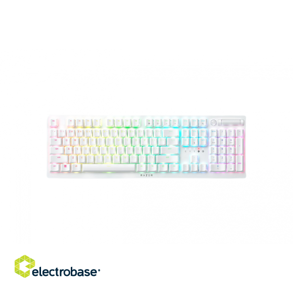 Razer | Optical Gaming Keyboard | Deathstalker V2 Pro | Gaming keyboard | Wireless | RGB LED light | US | White | Purple Switch | Wireless connection image 1