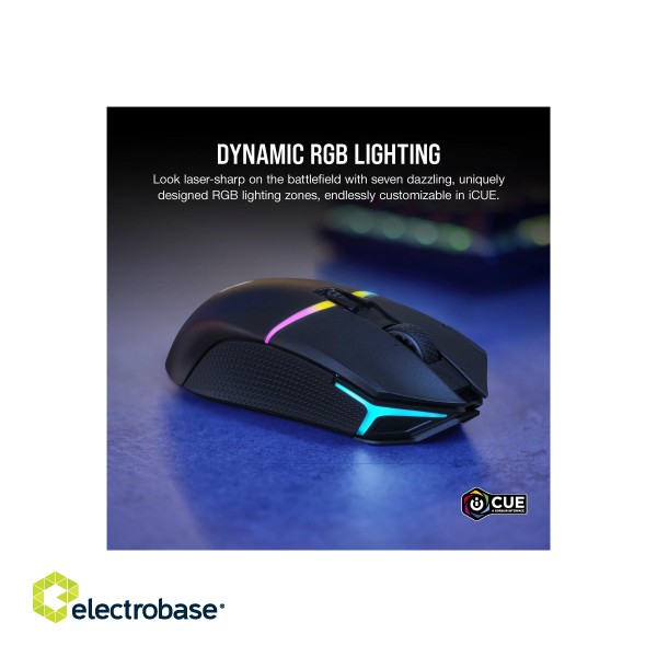 Corsair | Gaming Mouse | NIGHTSABRE RGB | Wireless | Bluetooth paveikslėlis 9