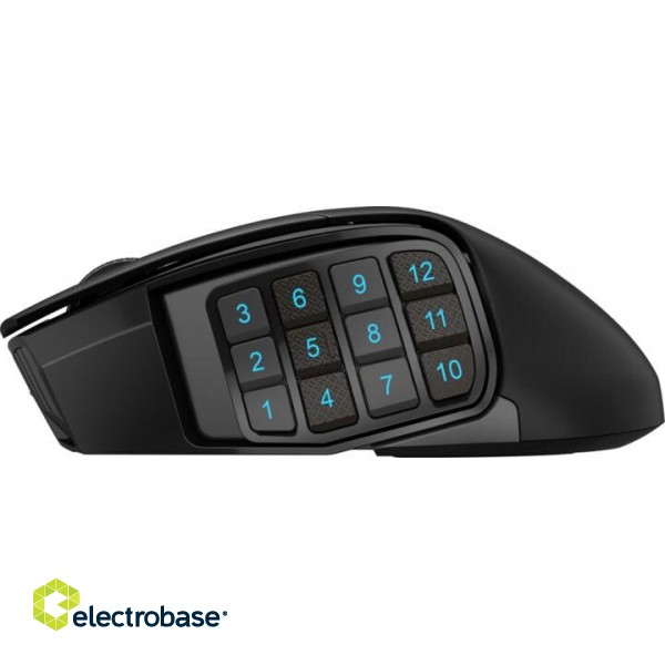 Corsair | Gaming Mouse | SCIMITAR ELITE RGB | Wireless Gaming Mouse | Optical | Gaming Mouse | Black | Yes paveikslėlis 7