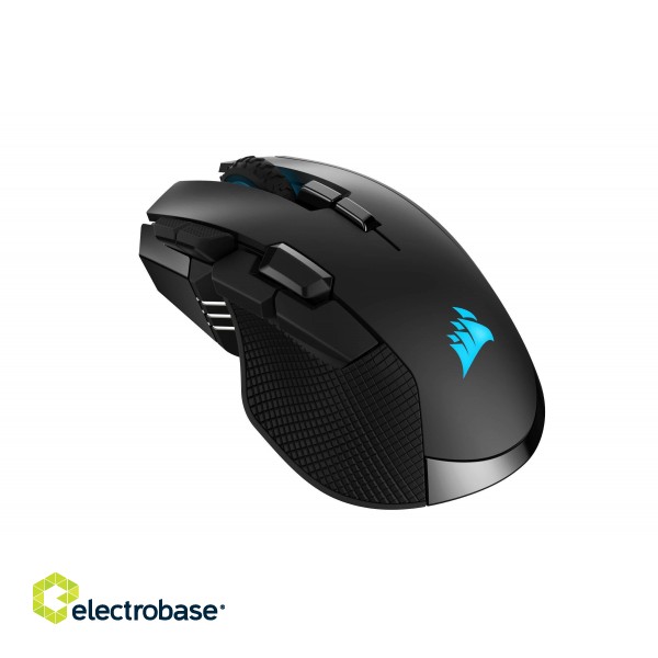 Corsair | IRONCLAW RGB WIRELESS | Wireless / Wired | Optical | Gaming Mouse | Black | Yes image 2