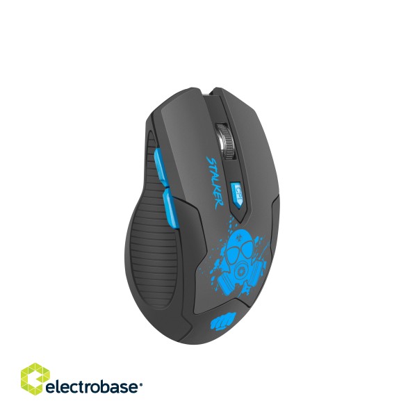 Fury | Gaming mouse | Stalker | Wireless | Black/Blue фото 3