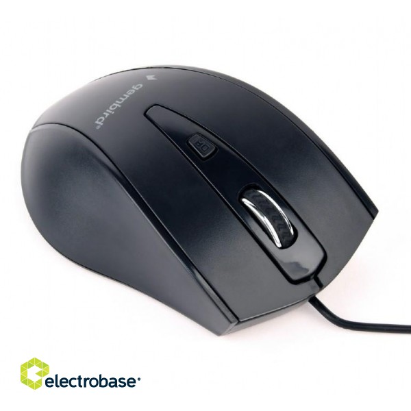 Gembird | Mouse | MUS-4B-02 | USB | Standard | Wired | Black paveikslėlis 1