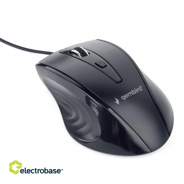 Gembird | Mouse | MUS-4B-02 | USB | Standard | Wired | Black фото 3