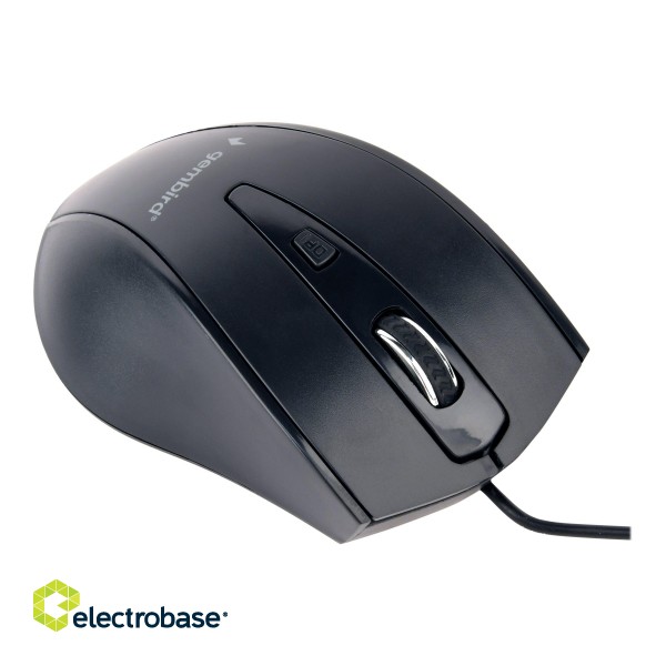 Gembird | Mouse | MUS-4B-02 | USB | Standard | Wired | Black paveikslėlis 5