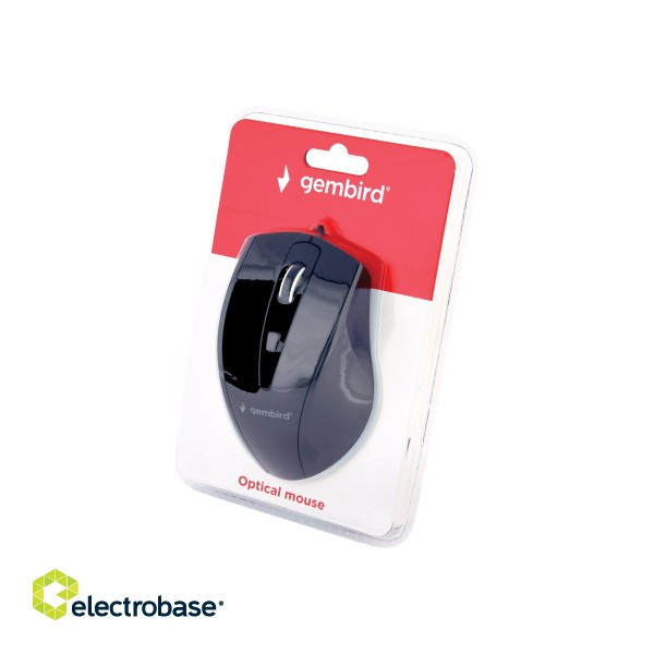 Gembird | Mouse | MUS-4B-02 | USB | Standard | Wired | Black фото 6